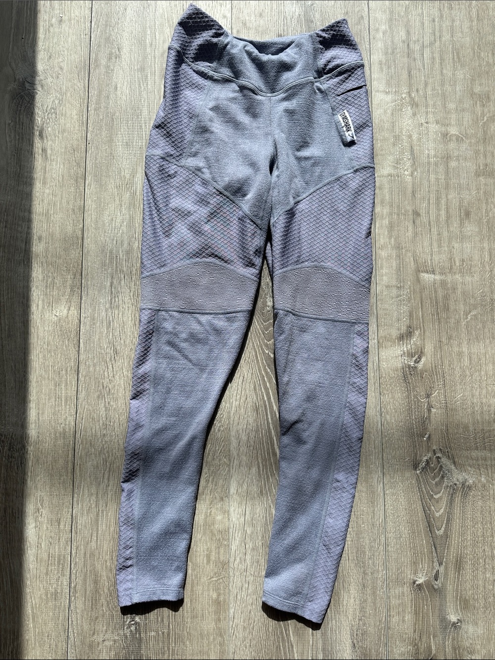 Gymshark Textured Performance Leggings - Gray